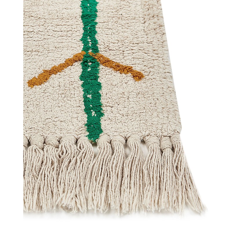 Dywan bawełniany 80 x 230 cm beżowy CETMI