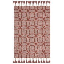 Dywan bawełniany 160 x 230 cm czerwony KIRSEHIR