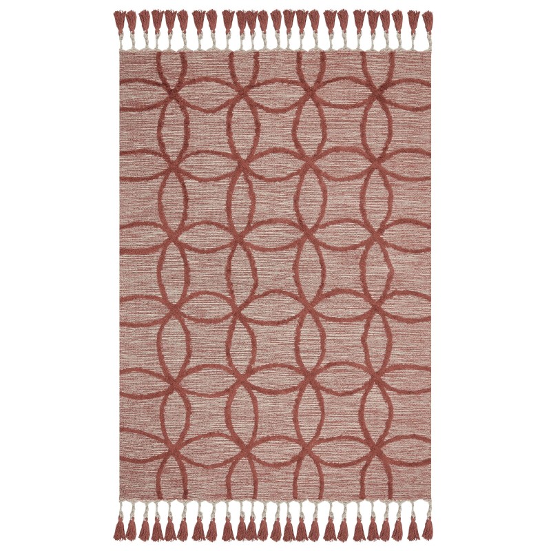 Dywan bawełniany 160 x 230 cm czerwony KIRSEHIR