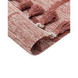 Dywan bawełniany 160 x 230 cm czerwony KIRSEHIR