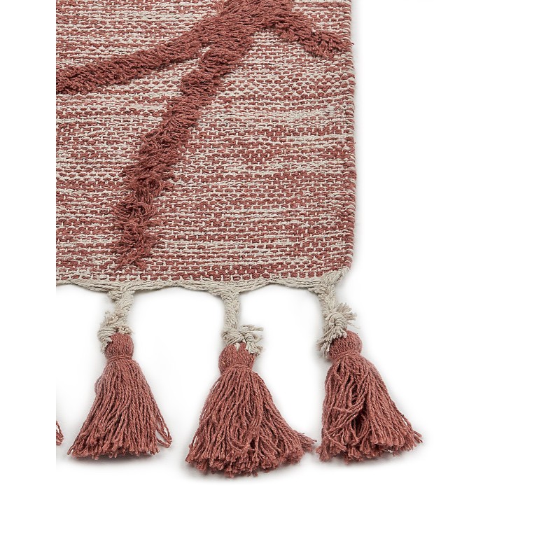 Dywan bawełniany 160 x 230 cm czerwony KIRSEHIR