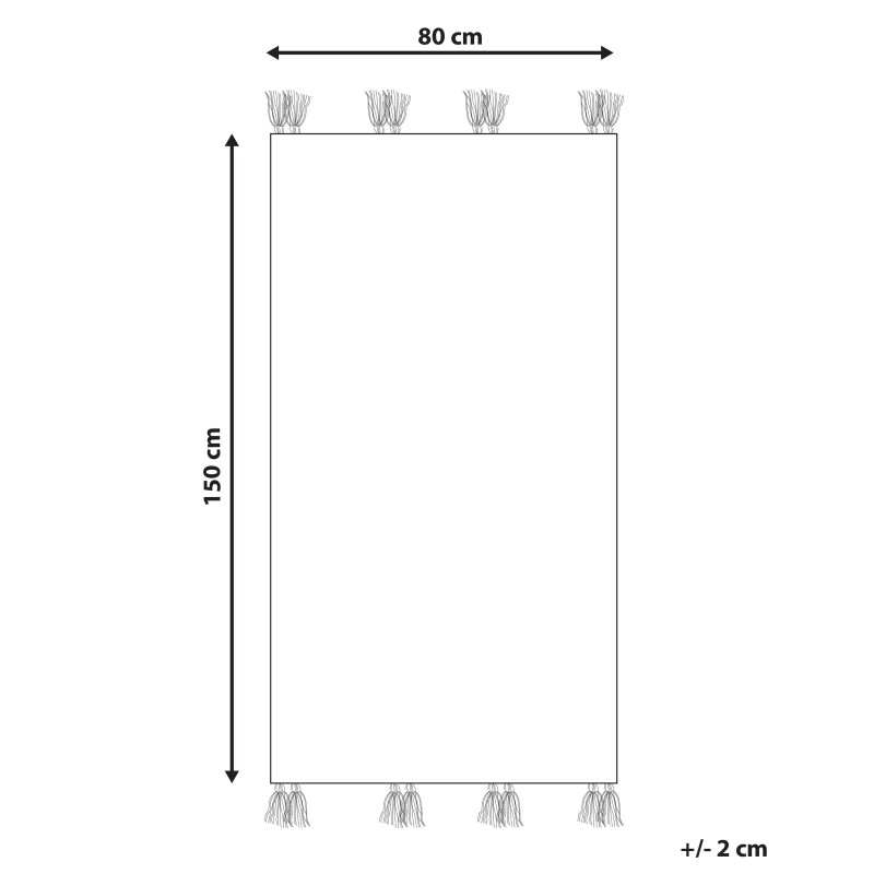 Dywan wełniany kilim 80 x 150 cm wielokolorowy ARZAKAN