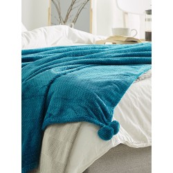 Koc SAITLER 200 x 220 cm Turkusowy