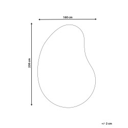Dywan z wiskozy 160 x 230 cm zielony MASSO