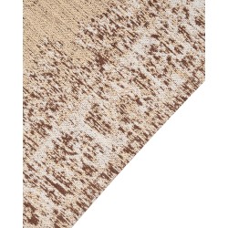 Dywan bawełniany 80 x 300 cm beżowo-brązowy ALMUS