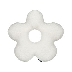 Zestaw 2 poduszek dekoracyjnych CAMPONULA Boucle 40 x 40 cm Złamana biel Jednolity