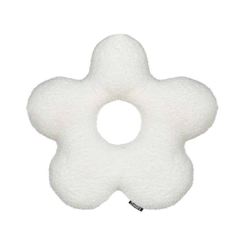 Zestaw 2 poduszek dekoracyjnych CAMPONULA Boucle 40 x 40 cm Złamana biel Jednolity