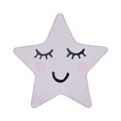 Dywan dziecięcy kształt gwiazdy 120 x 120 cm różowy SIRIUS