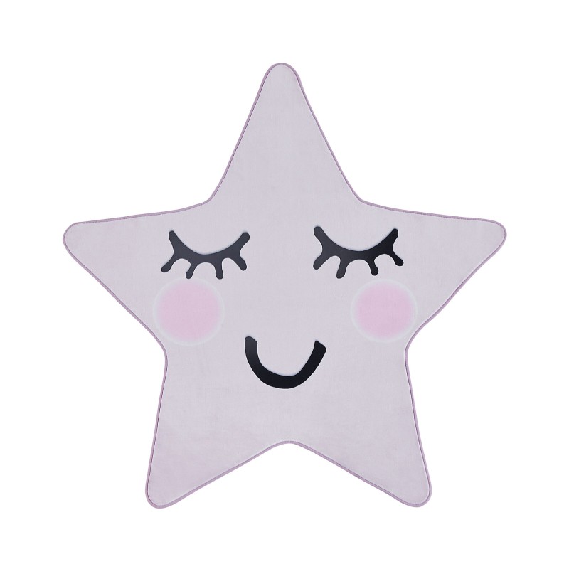 Dywan dziecięcy kształt gwiazdy 120 x 120 cm różowy SIRIUS