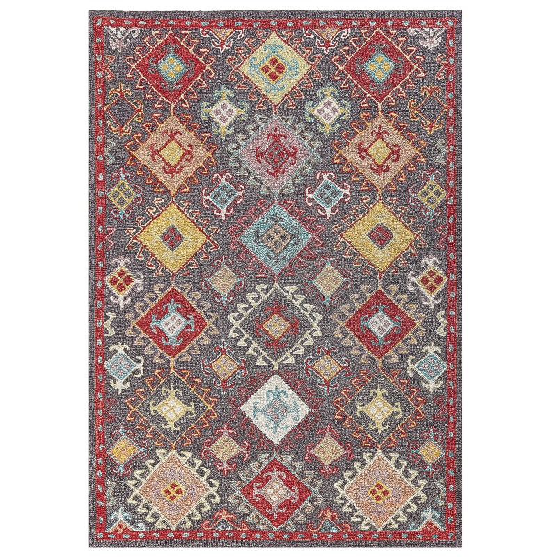 Dywan wełniany 160 x 230 cm wielokolorowy FINIKE