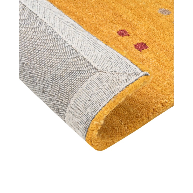 Dywan wełniany gabbeh 160 x 230 cm żółty AKALAN
