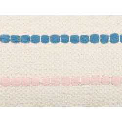 Poduszka dekoracyjna AGAVE Bawełna 40 x 60 cm Jasnobeżowy W paski