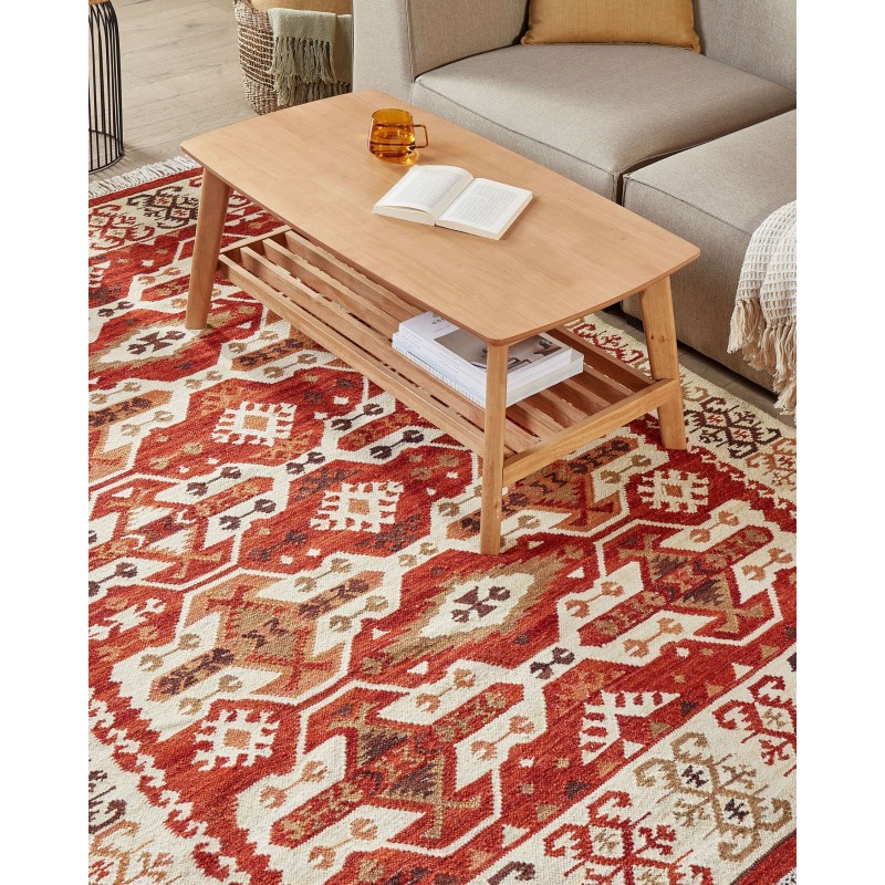 Dywan wełniany kilim 160 x 230 cm wielokolorowy VOSKEVAZ