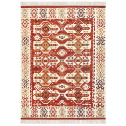 Dywan wełniany kilim 160 x 230 cm wielokolorowy VOSKEVAZ