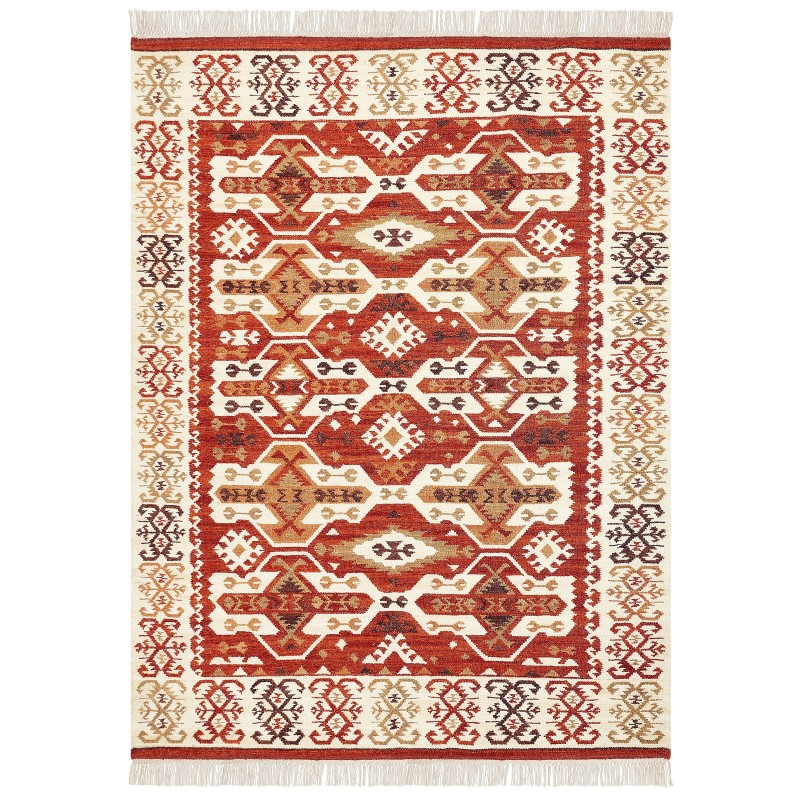 Dywan wełniany kilim 160 x 230 cm wielokolorowy VOSKEVAZ