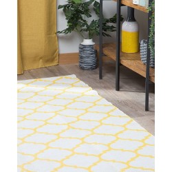 Dywan zewnętrzny dwustronny 140 x 200 cm żółty AKSU