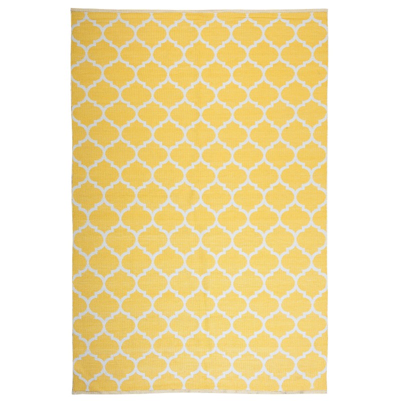 Dywan zewnętrzny dwustronny 140 x 200 cm żółty AKSU