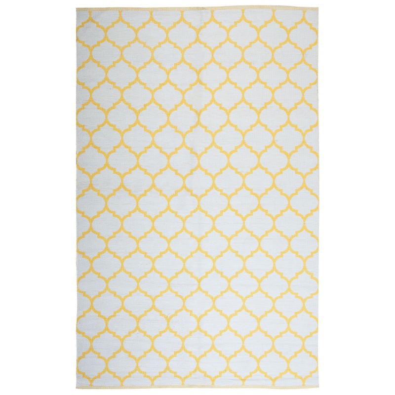 Dywan zewnętrzny dwustronny 140 x 200 cm żółty AKSU