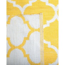 Dywan zewnętrzny dwustronny 140 x 200 cm żółty AKSU