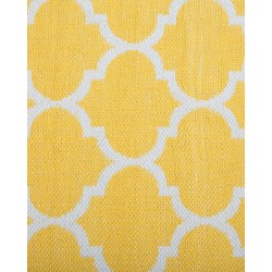 Dywan zewnętrzny dwustronny 140 x 200 cm żółty AKSU