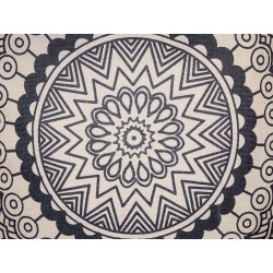 Zestaw 2 poduszek dekoracyjnych GERANIUM 45 x 45 cm Czarny Wzór orientalny