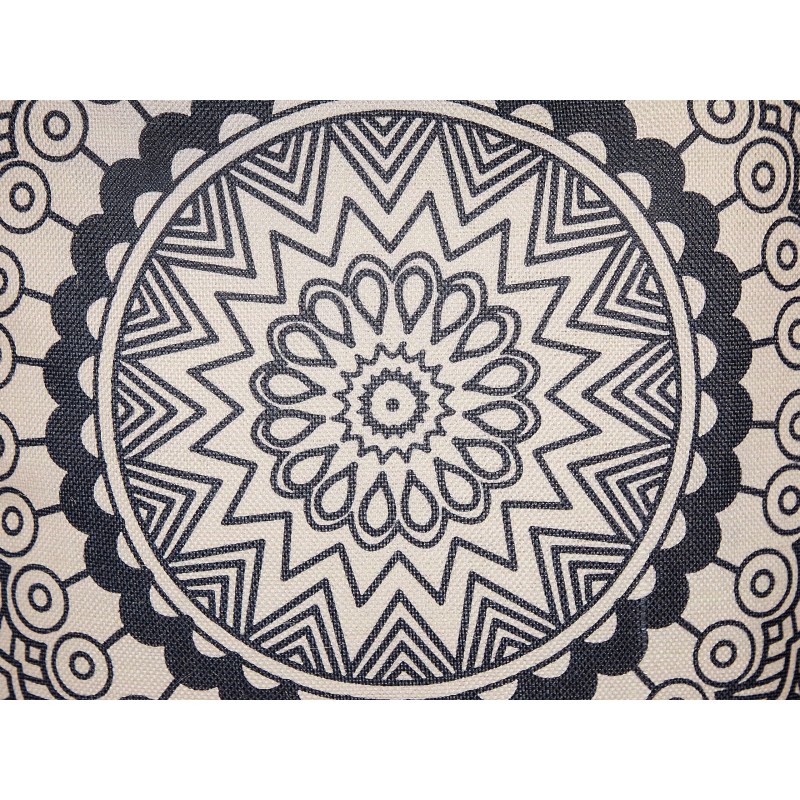 Zestaw 2 poduszek dekoracyjnych GERANIUM 45 x 45 cm Czarny Wzór orientalny