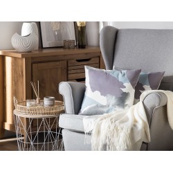 Zestaw 2 poduszek dekoracyjnych IXIA Bawełna 45 x 45 cm Fioletowy Wzór abstrakcyjny