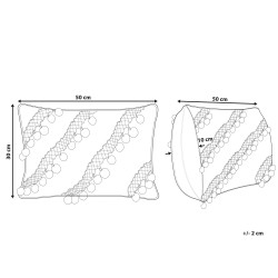 Poduszka dekoracyjna AYROOR 30 x 50 cm Musztardowy Wzór geometryczny