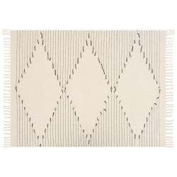 Koc ULUYOL Bawełna 130 x 170 cm Beżowy