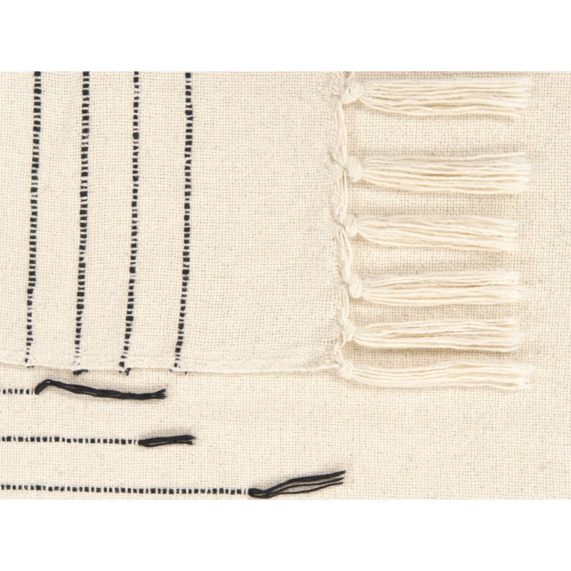 Koc ULUYOL Bawełna 130 x 170 cm Beżowy