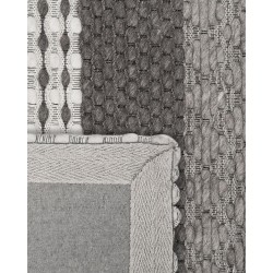 Dywan wełniany 140 x 200 cm szary AKKAYA