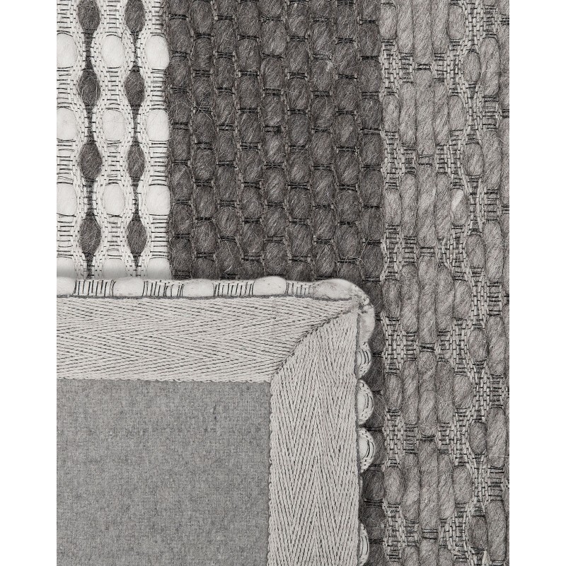 Dywan wełniany 140 x 200 cm szary AKKAYA