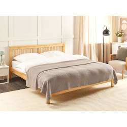 Narzuta na łóżko RAGALA Bawełna 220 x 240 cm Brązowy