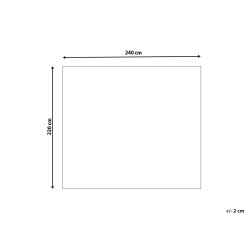 Narzuta na łóżko RAGALA Bawełna 220 x 240 cm Brązowy