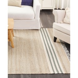 Dywan z juty 160 x 230 cm beżowo-szary MIRZA