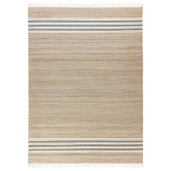 Dywan z juty 160 x 230 cm beżowo-szary MIRZA