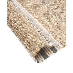 Dywan z juty 160 x 230 cm beżowo-szary MIRZA