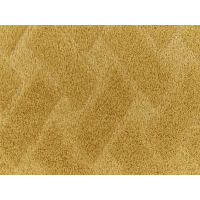 Narzuta na łóżko SITAPUR Sztuczne futro 200 x 220 cm Musztardowy