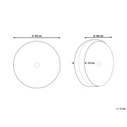 Poduszka dekoracyjna UDALA Welur 40 x 40 cm Szary Jednolity