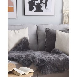 Skóra owcza ciemnoszara ULURU