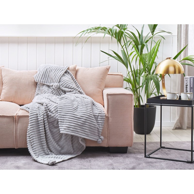 Koc KAWERI 150 x 200 cm Jasnoszary