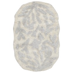 Dywanik łazienkowy bawełniany 60 x 90 cm szary DERIK