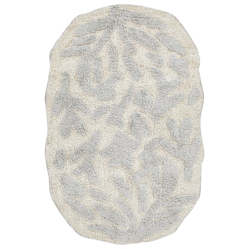 Dywanik łazienkowy bawełniany 60 x 90 cm szary DERIK