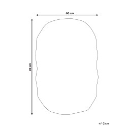 Dywanik łazienkowy bawełniany 60 x 90 cm szary DERIK