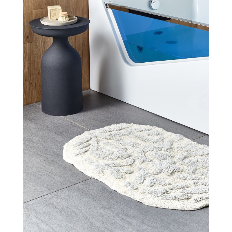 Dywanik łazienkowy bawełniany 60 x 90 cm szary DERIK