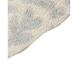 Dywanik łazienkowy bawełniany 60 x 90 cm szary DERIK