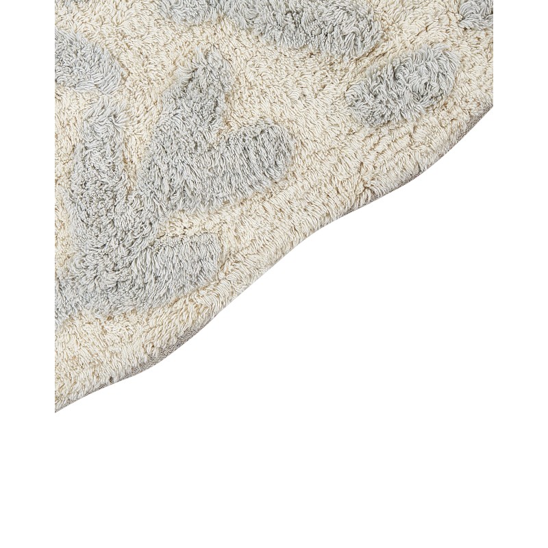 Dywanik łazienkowy bawełniany 60 x 90 cm szary DERIK