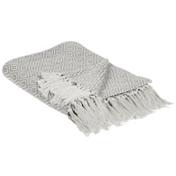 Koc MITYAL Bawełna 125 x 150 cm Beżowoszary