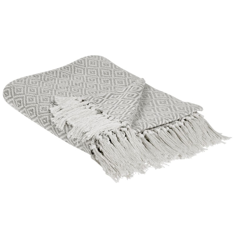 Koc MITYAL Bawełna 125 x 150 cm Beżowoszary