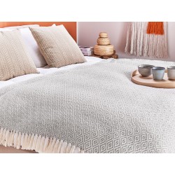 Koc MITYAL Bawełna 125 x 150 cm Beżowoszary